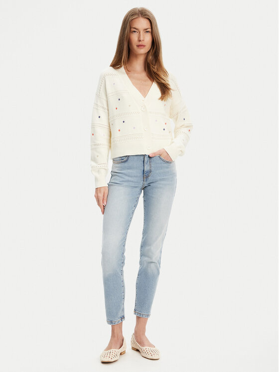United Colors Of Benetton United Colors Of Benetton Кардиган 10C1E604W Бежевий Regular Fit