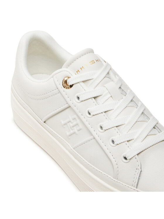 Tommy Hilfiger Tommy Hilfiger Superge Essential Vulc Sneaker Monogram FW0FW07945 Écru