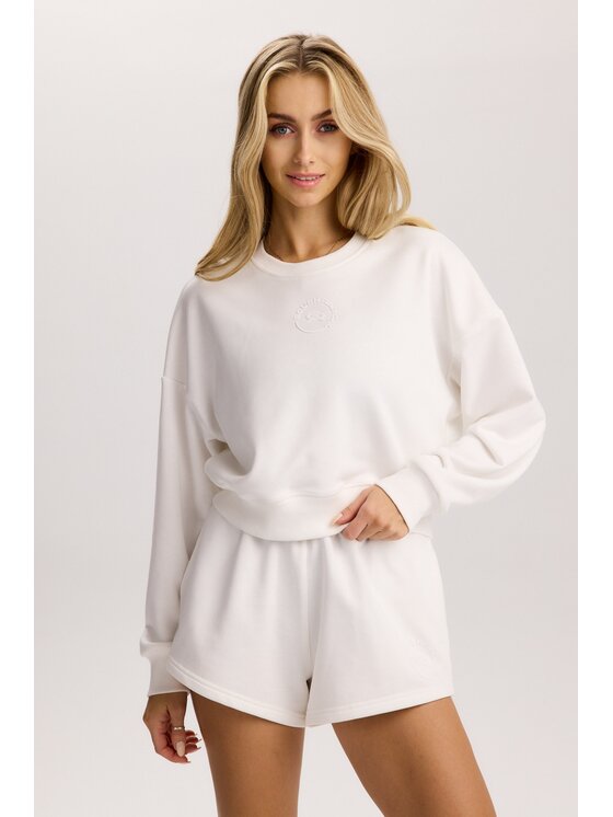 ROUGH RADICAL ROUGH RADICAL Felpa COTTON ACTIVE CROP WOMEN Écru Regular Fit