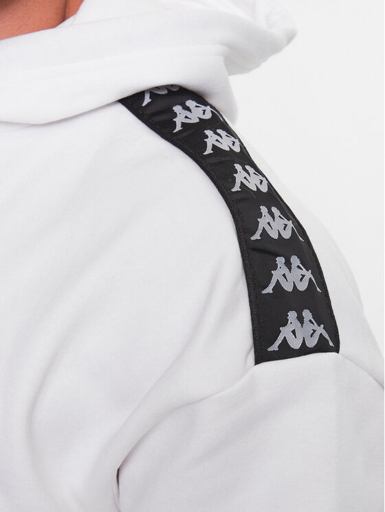 Kappa Kappa Majica dugih rukava 313007 Bijela Regular Fit