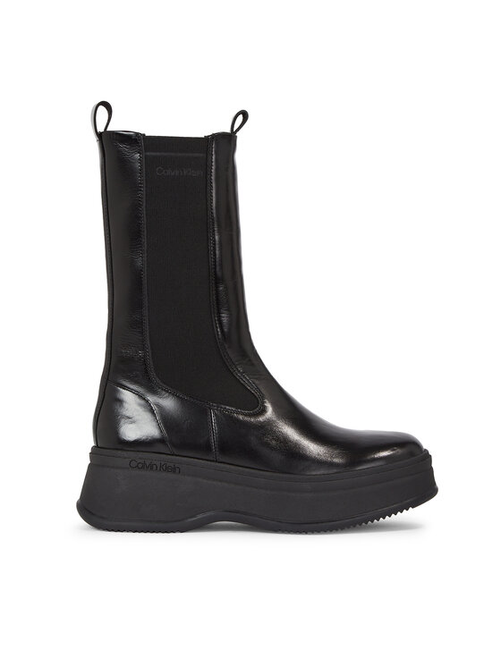 Ghete Jodhpur Calvin Klein Pitched Chelsea Boot HW0HW01686 Negru