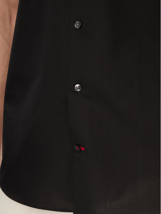 Tommy Hilfiger Tommy Hilfiger Πουκάμισο Core MW0MW34626 Μαύρο Slim Fit