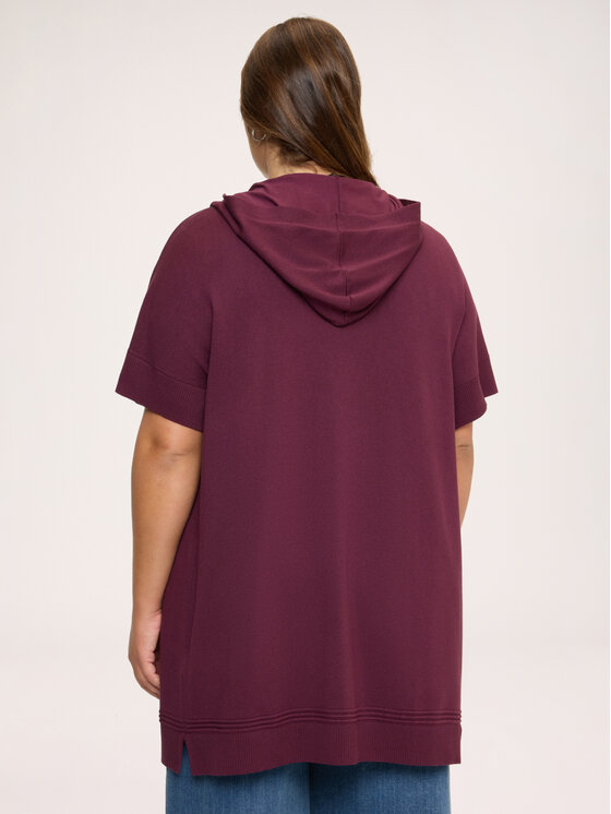 Fiorella Rubino Fiorella Rubino Sweter M281L008563N036 Bordowy Over Fit