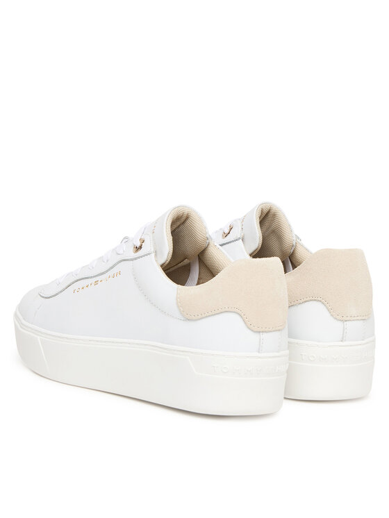 Tommy Hilfiger Tommy Hilfiger Sneakers Chic Platform Cupsole Sneaker FW0FW09021 Alb