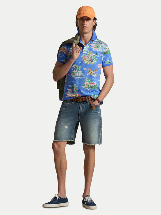 Polo Ralph Lauren Polo Ralph Lauren Pólóing 710B14509001 Kék Slim Fit