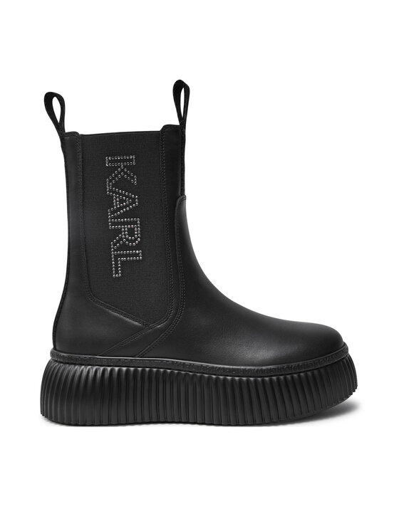 KARL LAGERFELD KARL LAGERFELD Kotníková obuv s elastickým prvkem KL42343 Černá