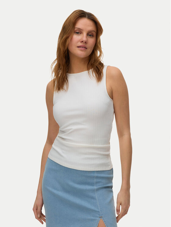 Vero Moda Top Ruby 10342997 Biela Slim Fit
