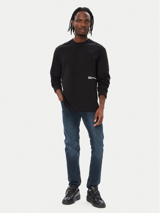 Karl Lagerfeld Jeans Karl Lagerfeld Jeans Longsleeve B4M17036 Μαύρο Regular Fit