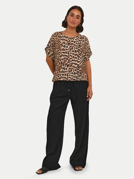 Kaffe Kaffe Blúz Amber 10508257 Barna Relaxed Fit