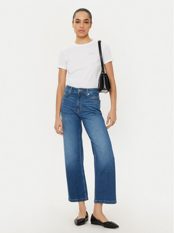 BOSS BOSS Jeansy Soft Kick 50529983 Granatowy Flare Fit