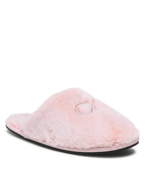 Calvin Klein Papuče Slipper Mule Fur HW0HW01227 Ružová