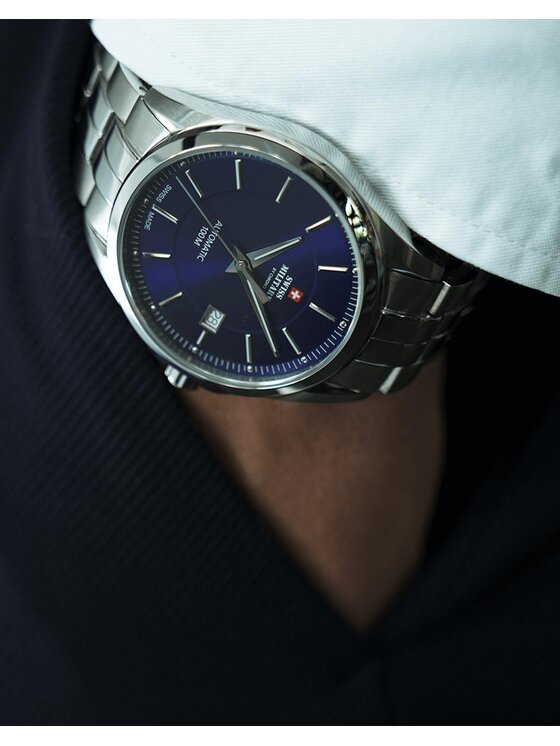 Swiss Military by Chrono Swiss Military by Chrono Hodinky SMA34085.03 Strieborná