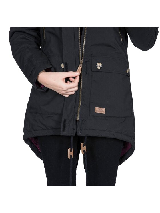 Trespass Trespass Kurtka przeciwdeszczowa Clea Czarny Long Fit