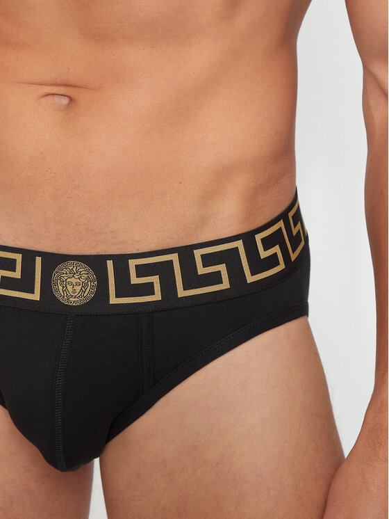 Versace Versace Σετ σλιπ 3 τμχ. AU10327 1A10011 Μαύρο