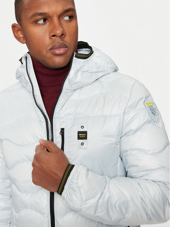 Blauer Blauer Vatovaná bunda 24WBLUC03030 Světle modrá Regular Fit