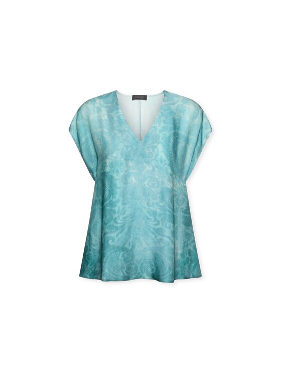 Elena Mirò Elena Mirò Blusa 2000P000219N001 Turchese Regular Fit