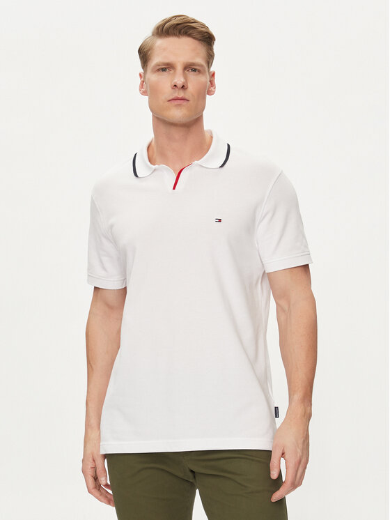 Tommy Hilfiger Tommy Hilfiger Polo MW0MW34772 Bijela Regular Fit