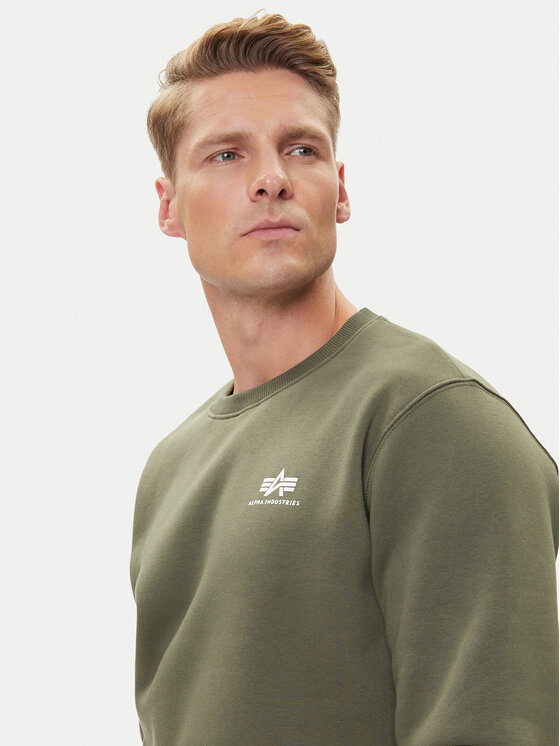 Alpha Industries Alpha Industries Felpa Basic 188307 Verde Regular Fit