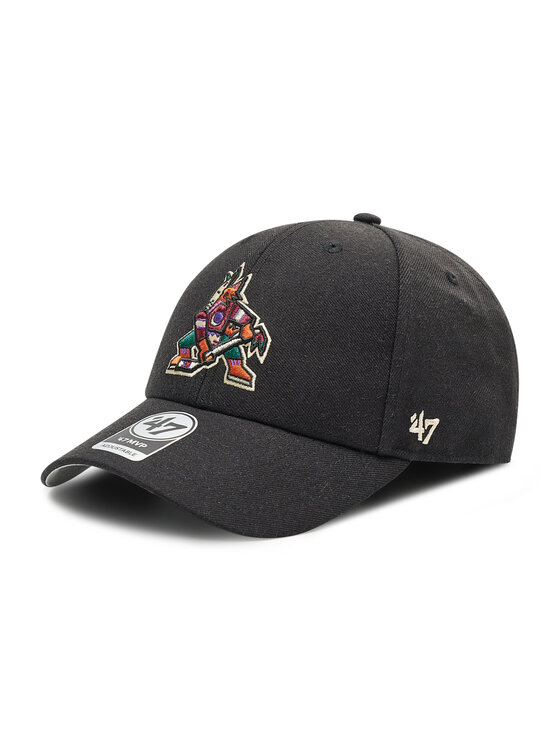 47 Brand Cepure ar nagu Arizona Coyotes '47 Mvp H-MVP21WBV-BKD Melns