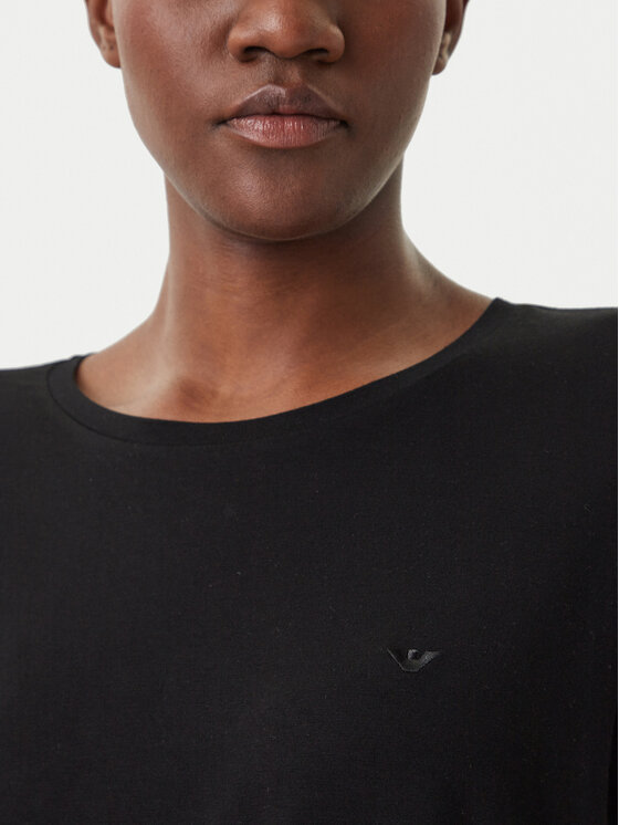 Emporio Armani Emporio Armani Tricou EW003407 AF20240 UC001 Negru Regular Fit
