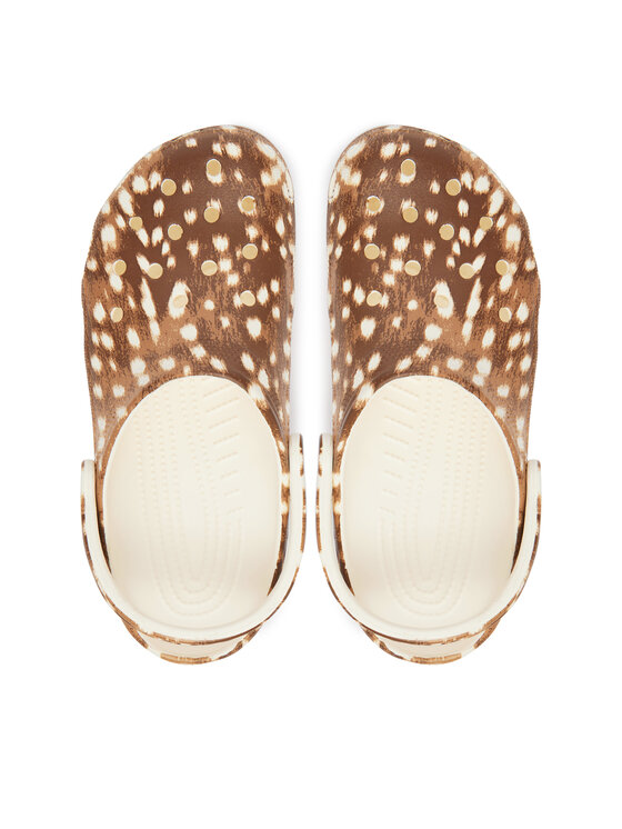 Crocs Crocs Чехли Classic Graphic Clogs 214153 Кафяв