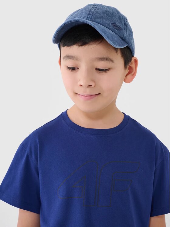 4F 4F T-shirt 4FJWSS25TTSHM2325-36S Blu Oversize