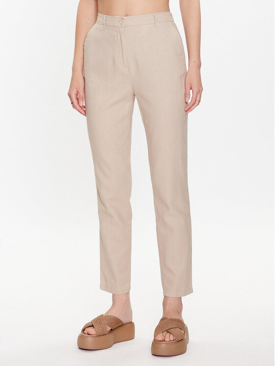 ONLY ONLY Штани з тканини 15278713 Бежевий Regular Fit