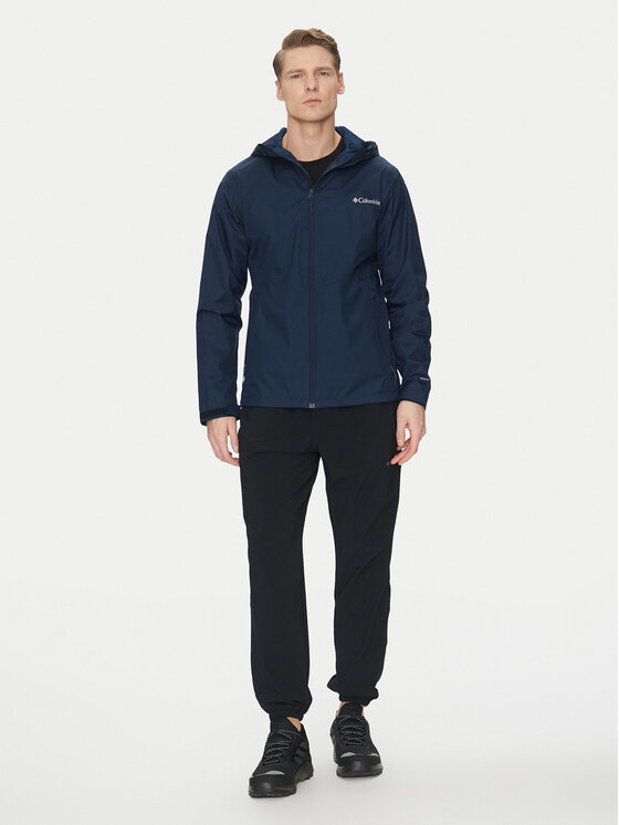 Columbia Columbia Kurtka przeciwdeszczowa Inner Limits II EO0088 Granatowy Regular Fit