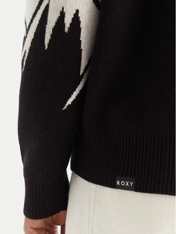 Roxy Roxy Pulover Cozy Sound ERJSW03657 Negru Regular Fit