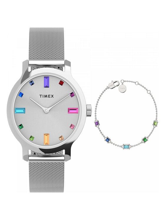 Timex Timex Hodinky TWG066900 Stříbrná
