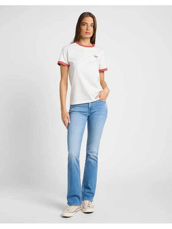 Lee Lee Jeansy BREESE Niebieski Bootcut Fit