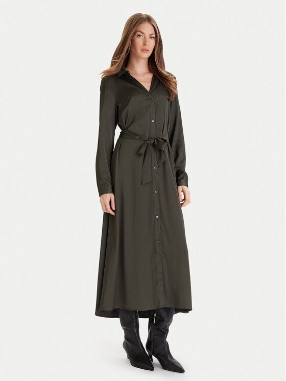 ONLY ONLY Rochie tip cămașă Mika 15361725 Verde Regular Fit