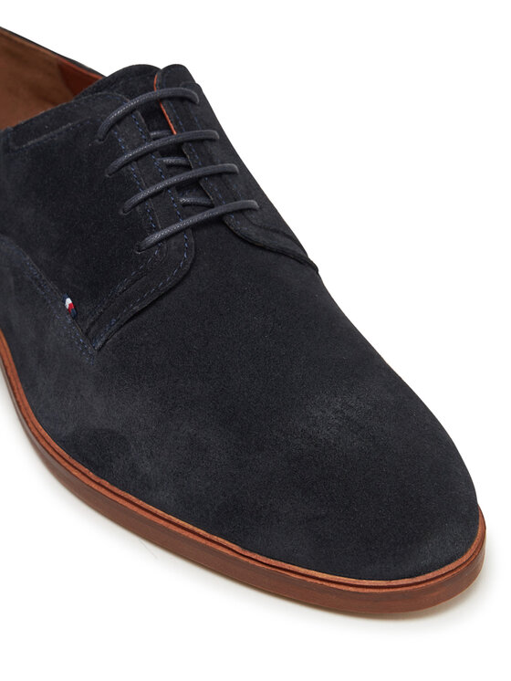 Tommy Hilfiger Tommy Hilfiger Halbschuhe Hilfiger Thunit Suede Shoe FM0FM05377 Dunkelblau