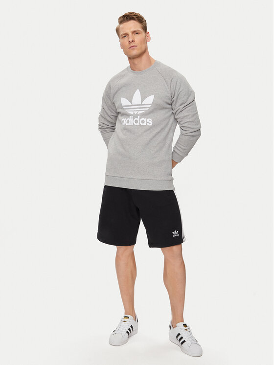 adidas Sweatshirt Adicolor Classics Trefoil Crewneck Sweatshirt IA4857 Grau Regular Fit Modivo