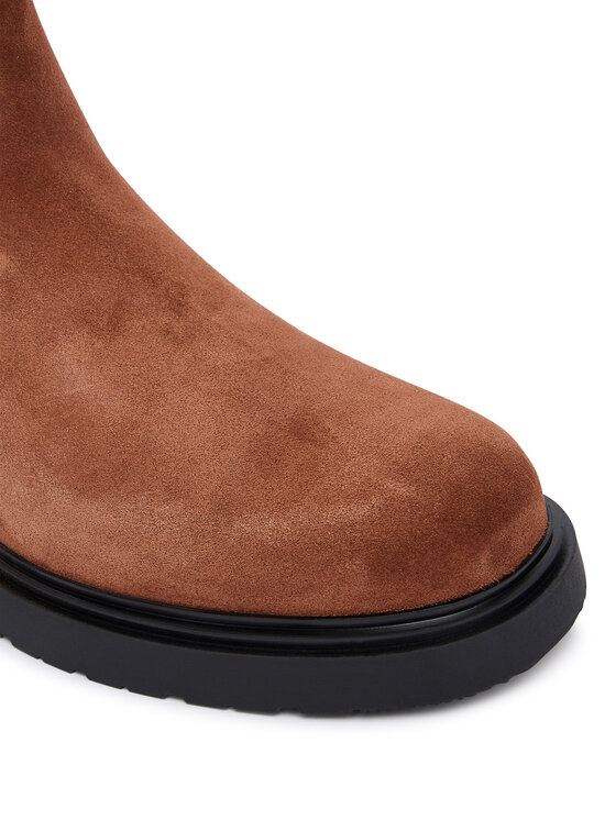 Calvin Klein Calvin Klein Sztyblety Combat Ess Chelsea Boot Su YM0YM01372 Brązowy