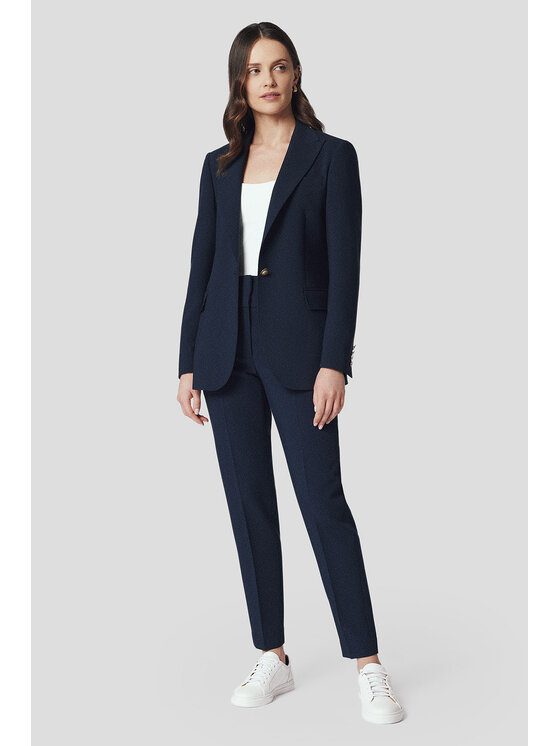 Lancerto Lancerto Marynarka Albana MA073125000007 Granatowy Slim Fit