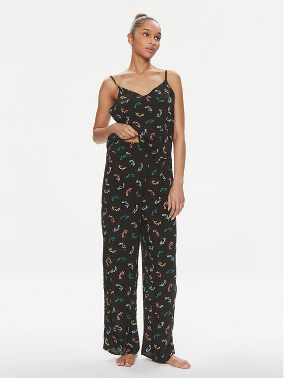 DKNY DKNY Πιτζάμα YI50005 Μαύρο Regular Fit