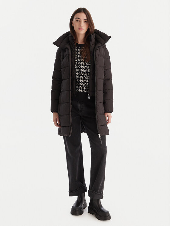 DKNY DKNY Μπουφάν χειμωνιάτικο DLEMPU97 Μαύρο Regular Fit
