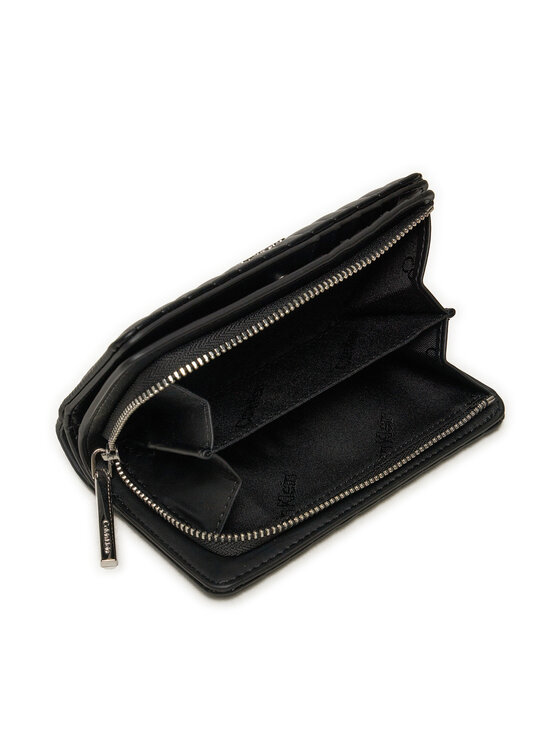 Calvin Klein Calvin Klein Veliki ženski novčanik Mini Line Quilt Medium Bifold K60K613063 Crna
