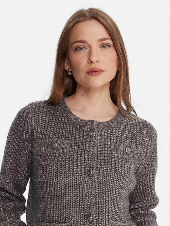Liu Jo Liu Jo Kardigāns MF5235 MA88A Pelēks Regular Fit