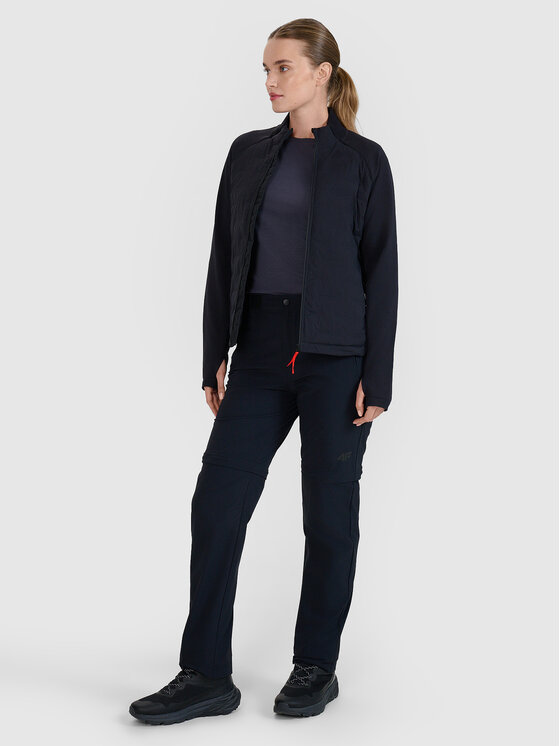 4F 4F Kurtka outdoor TREKKING Czarny Regular Fit