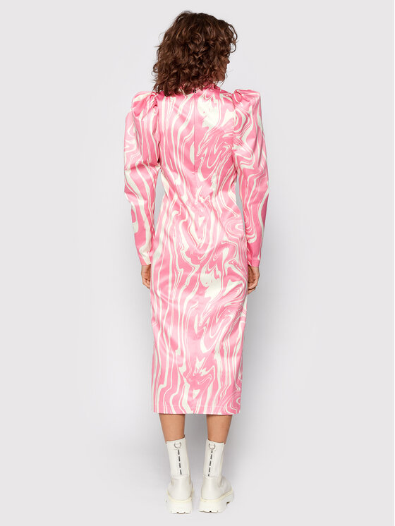 ROTATE ROTATE Koktel haljina Theresa Dress RT588 Ružičasta Regular Fit