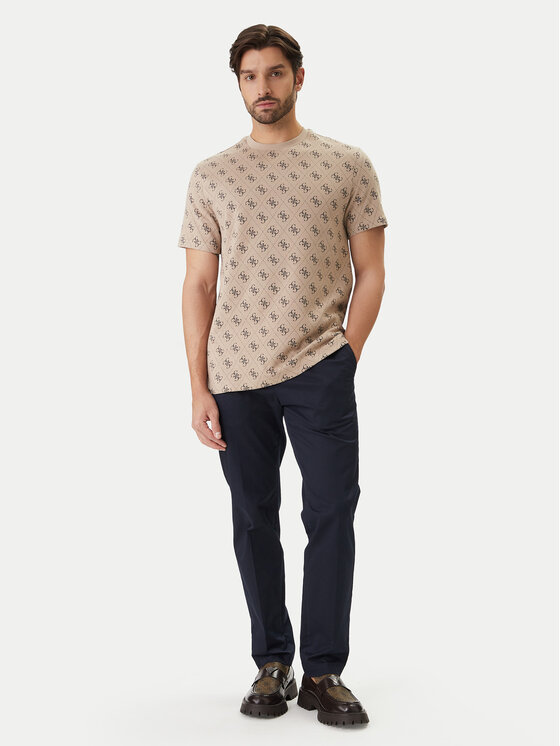 Guess Guess T-Shirt M6GP34 K3200 Béžová Relaxed Fit