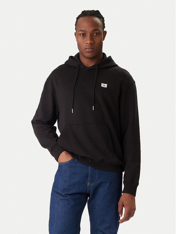 Calvin Klein Jeans Mikina LV04RC274G Čierna Regular Fit