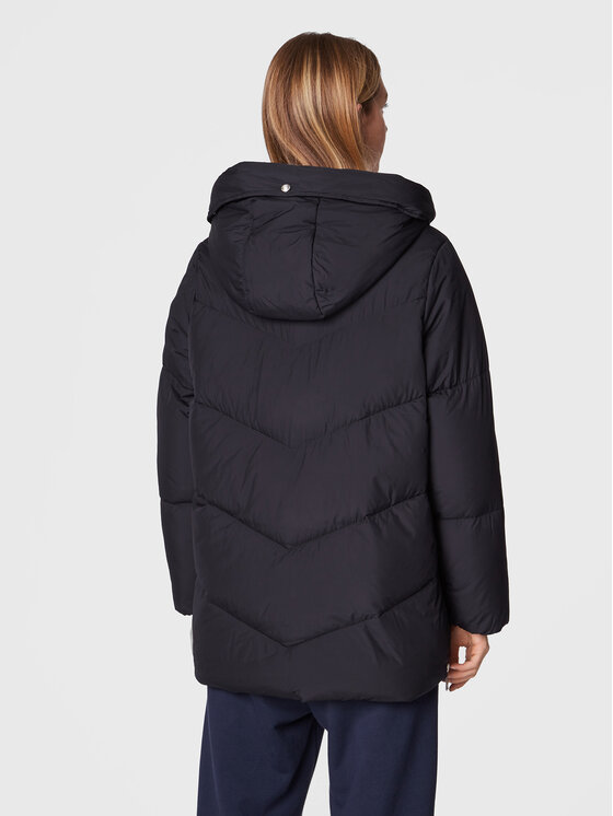 Tommy Hilfiger Tommy Hilfiger Žieminė striukė Chevron Sorona WW0WW36211 Tamsiai mėlyna Relaxed Fit