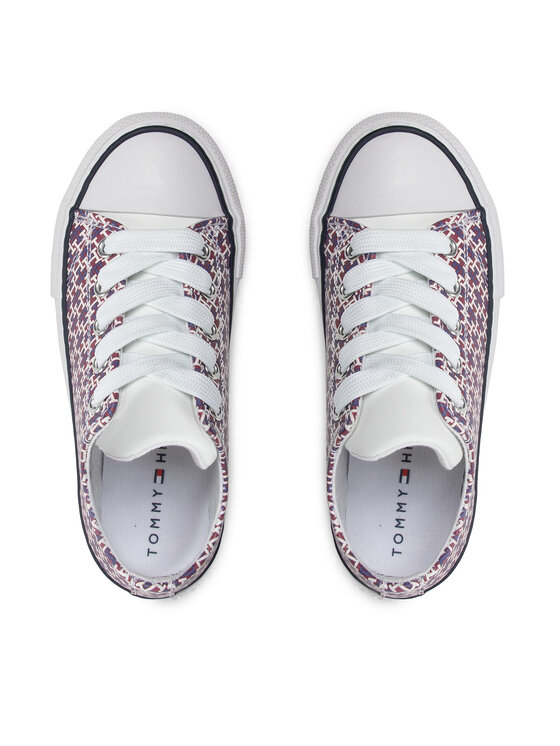Tommy Hilfiger Tommy Hilfiger Кецове Low Cut Lace-Up Sneaker T3A9-32289-0753 Бордо