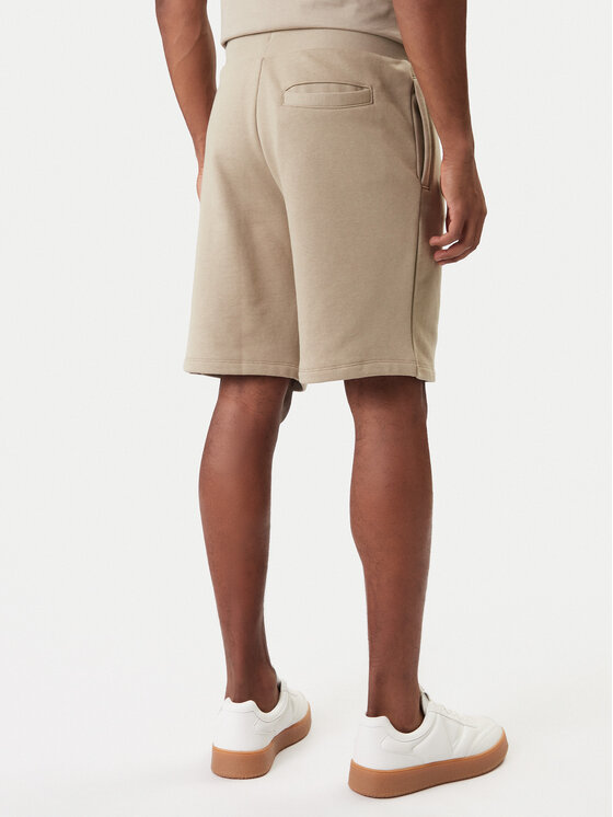 Guess Guess Pantaloni scurți sport Z6RD06 KAIJ1 Bej Regular Fit