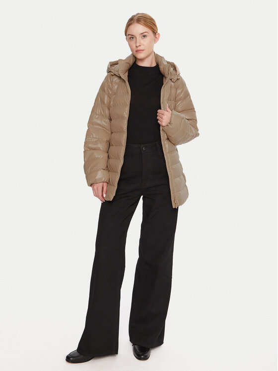 Calvin Klein Calvin Klein Kurtka zimowa LV044D542G Beżowy Regular Fit