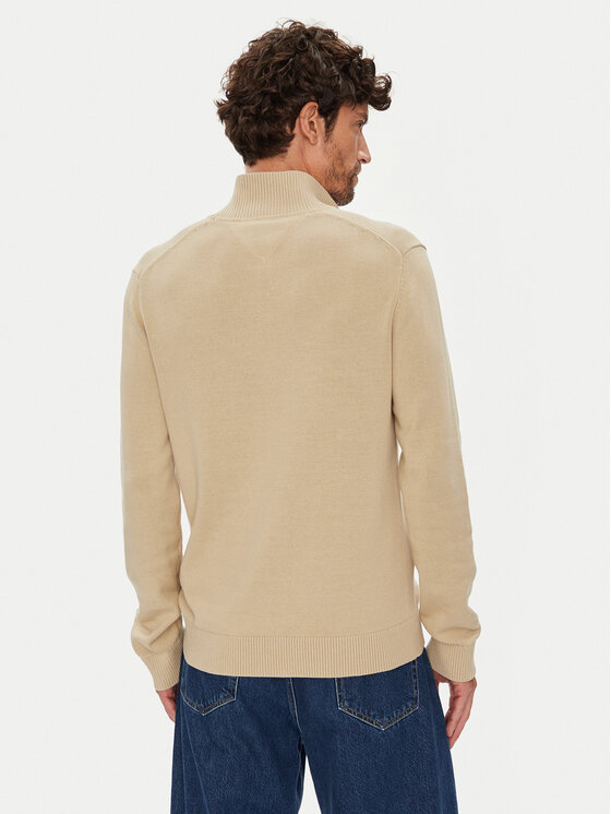Tommy Jeans Tommy Jeans Sweter DM0DM21654 Beżowy Slim Fit