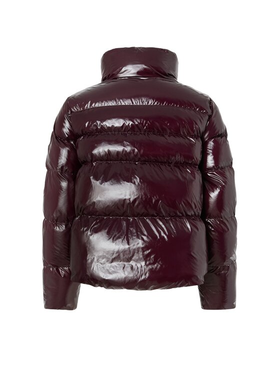 PINKO PINKO Giubbotto piumino Mirco caban crystal nylon Bordeaux Regular Fit